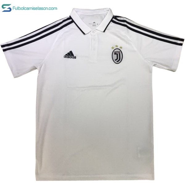 Polo Juventus 2017/18 Blanco Negro